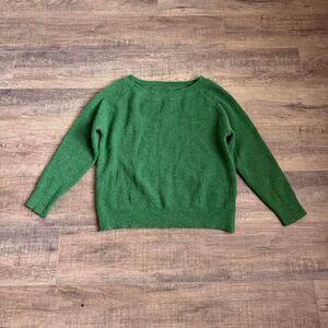 Green Off Shoulder Sweater Size Large